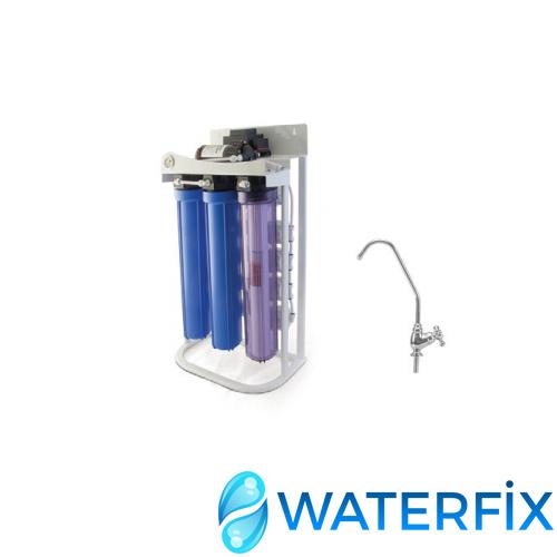 Waterfix 300 Wp Pompalı Yüksek Akış Kapasiteli Tezgah Altı Su Arıtma Cihazı